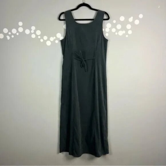 Vintage Jenna Lane New York Pinafore Dress Size S Midi Front Slit Buttons - Picture 5 of 7